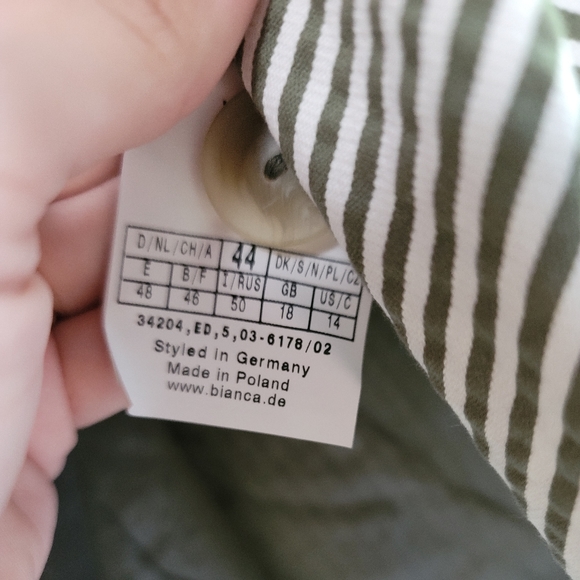 Vintage pin stripe bianca pant suit size 44 - Picture 4 of 7